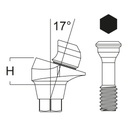 Pilar Angulado 17° + Tornillo Clínico - Conexión Cónica