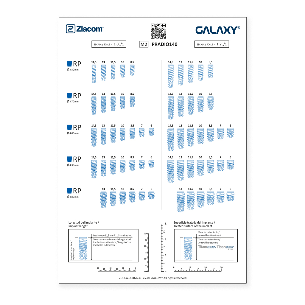 Guia radiográfica Galaxy 