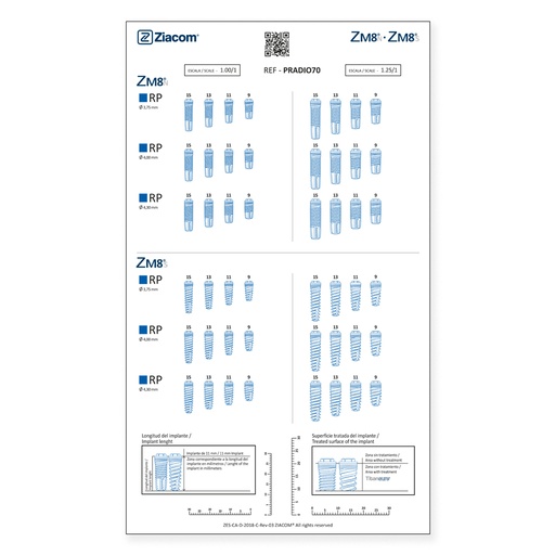 [PRADIO70] Guia radiográfica ZM8 